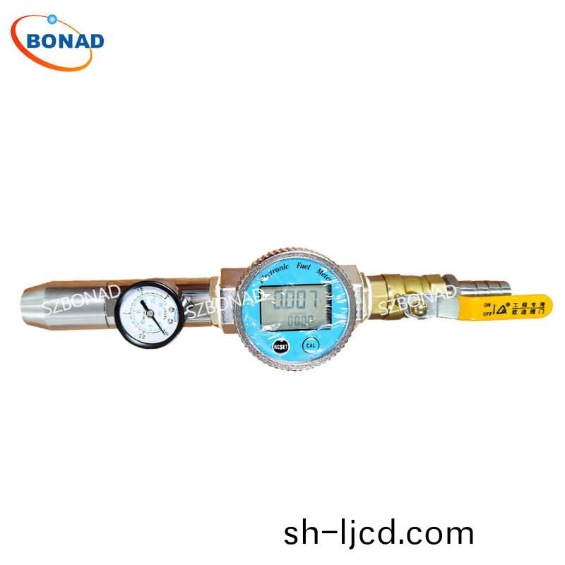 IPX5 and IPX6 water jet spray nozzle with digital flowmeter